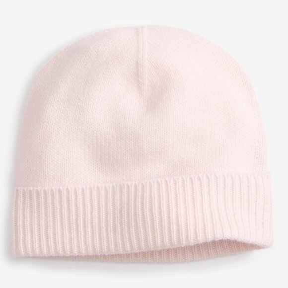 NWT Charter Club 100% Cashmere Cuffed Beanie - Delicacy